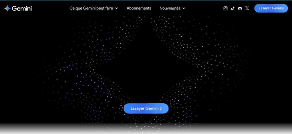 Gemini AI assistant interface by Google