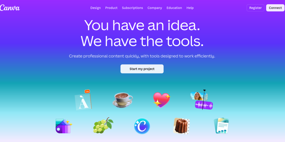 Canva AI design tool interface showing AI image generation and magic write features