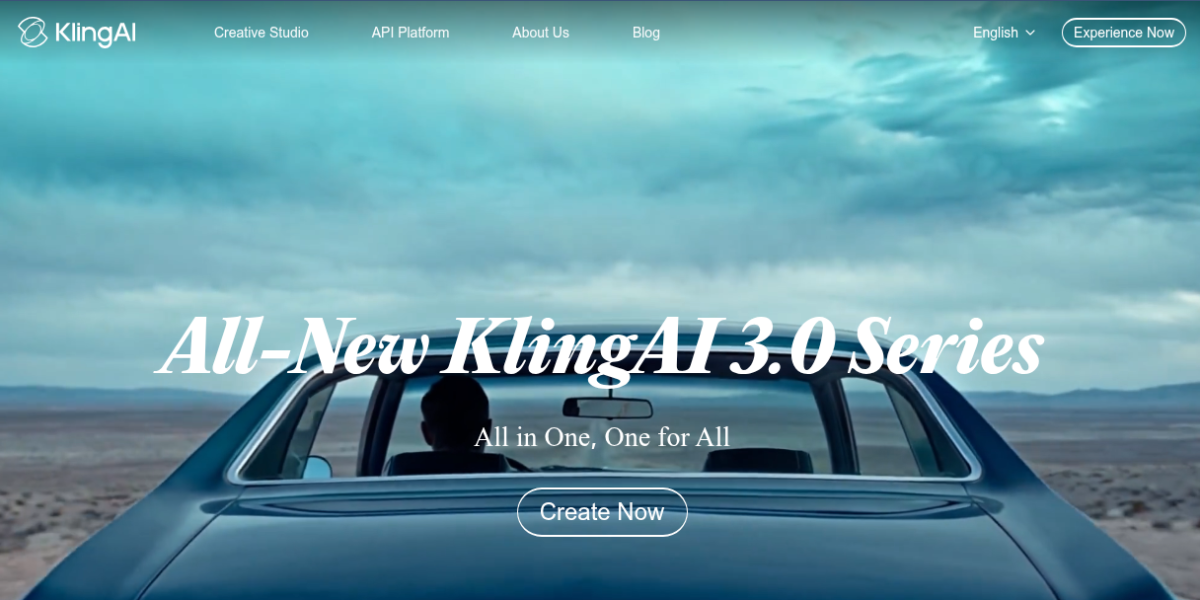Kling AI video generator interface showing text to video creation