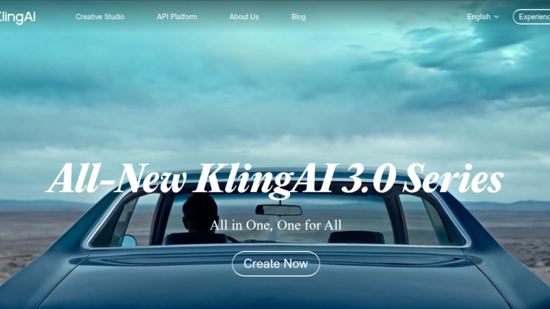 Kling AI video generator interface showing text to video creation