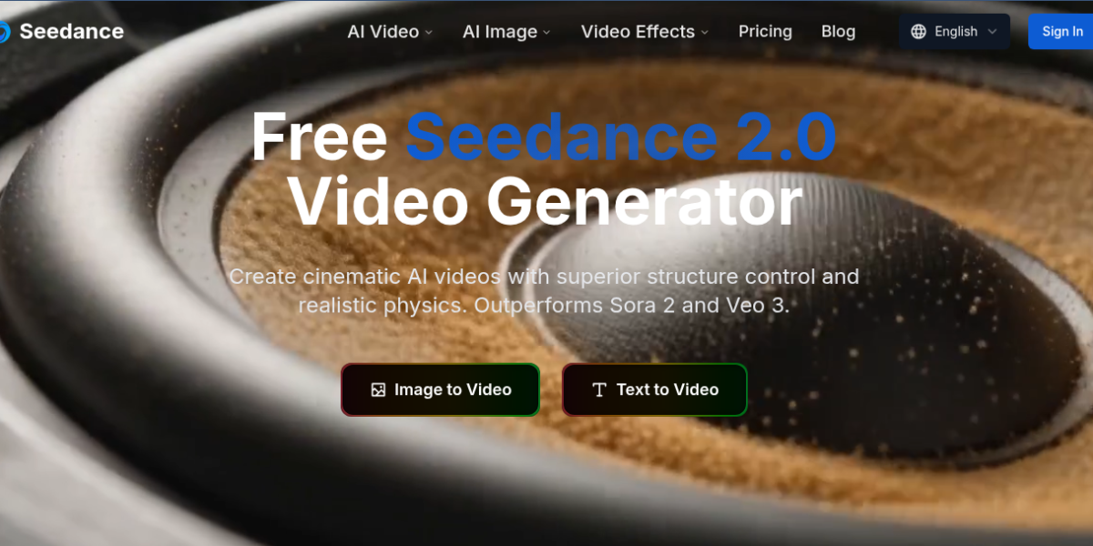 Seedance 2.0 AI video generator interface showing multi-modal cinematic video creation