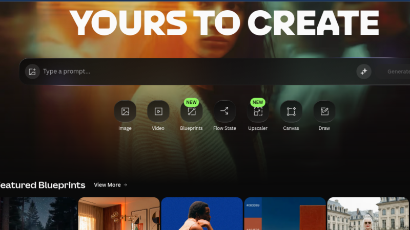 Leonardo AI image generator interface showing multiple art styles and text to image creation