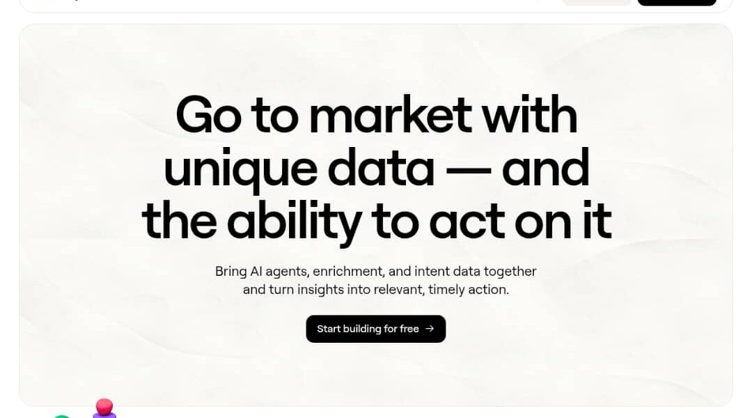 Clay AI sales automation platform showing visual canvas builder with lead enrichment data and multi-channel campaign workflow
