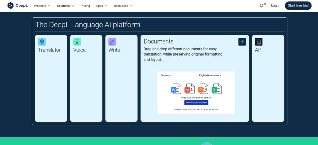 DeepL Write AI writing assistant showing grammar suggestions and alternative phrasings sidebar for German text