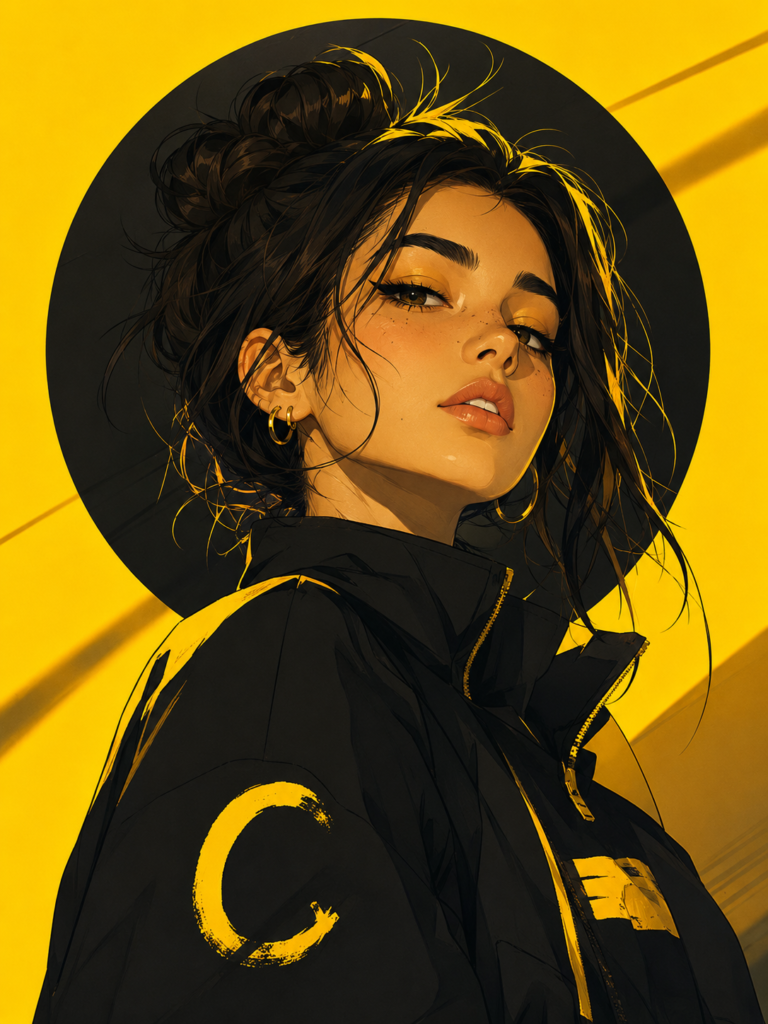 Clean sharp linework & smooth gradient shading