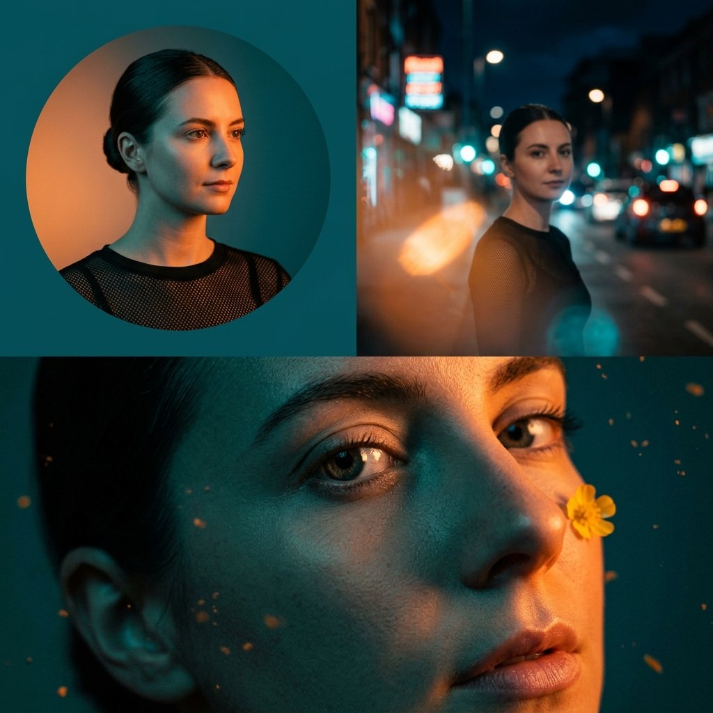 Cinematic hybrid fashion editorial