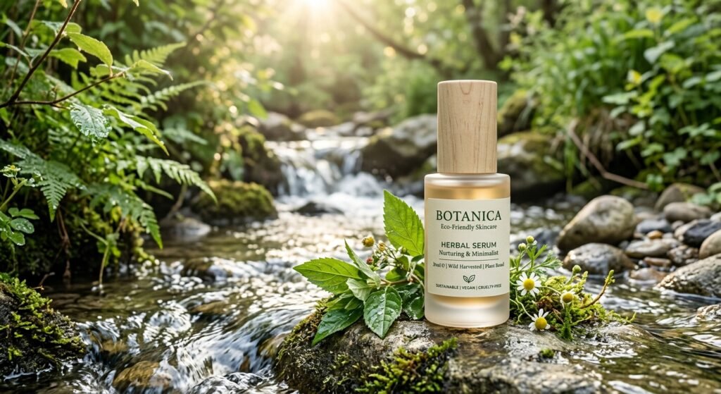 Skincare bottle made of frosted glass