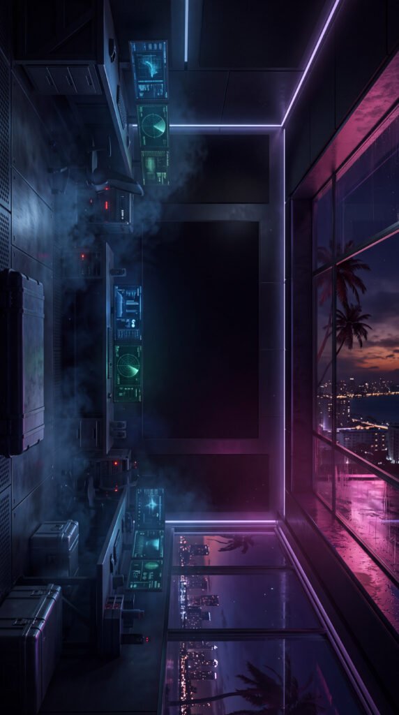 Cinematic gaming livestream background
