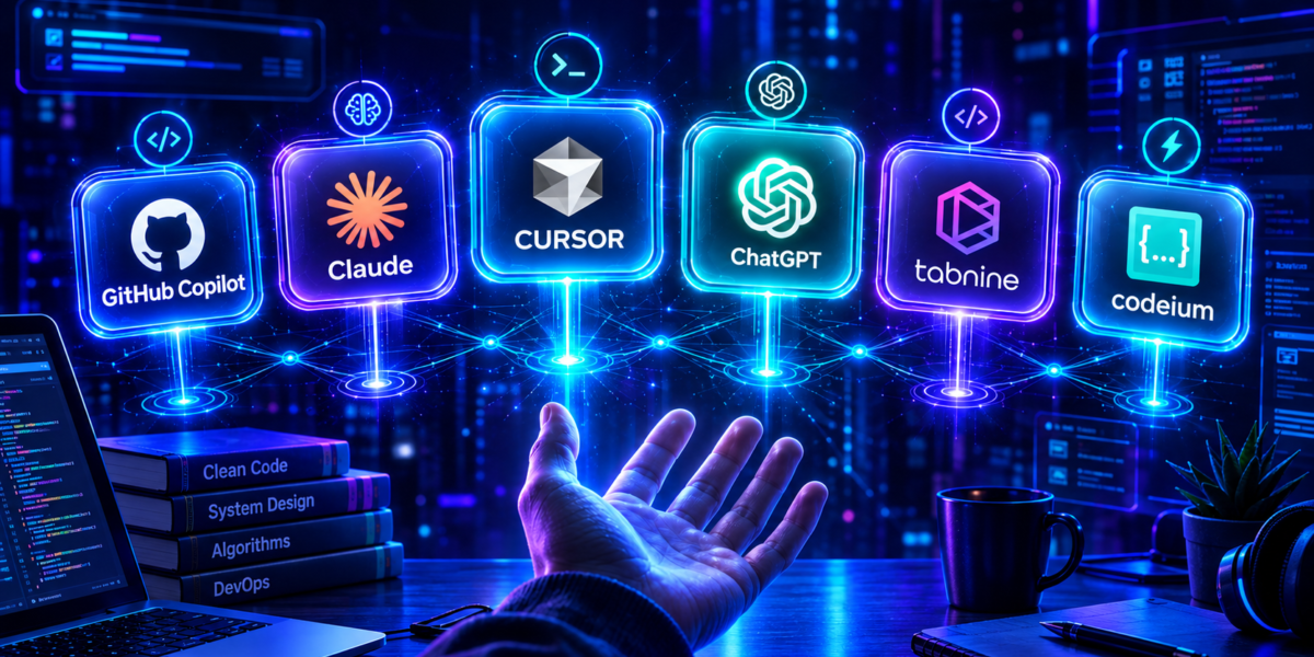 Best AI Coding Assistants for Developers in 2026 ( github copilot, claude, cursor, chatgpt, tabnine, codeium)