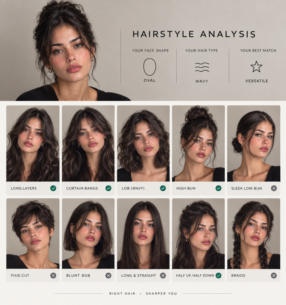 Modern hairstyle analysis