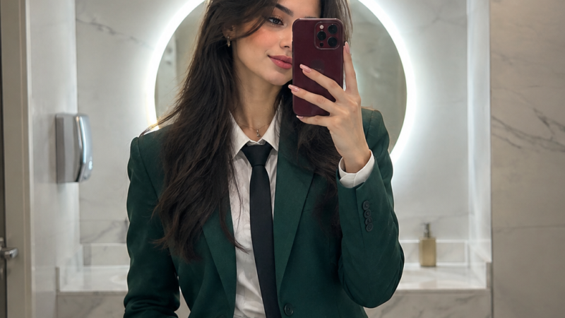 Modern Green Suit Bathroom Selfie, Burgundy Iphone 18