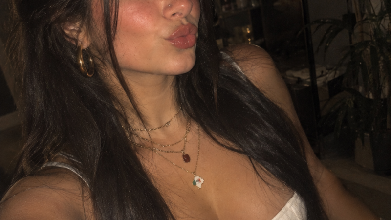 Warm-Lit Night-Time Selfie