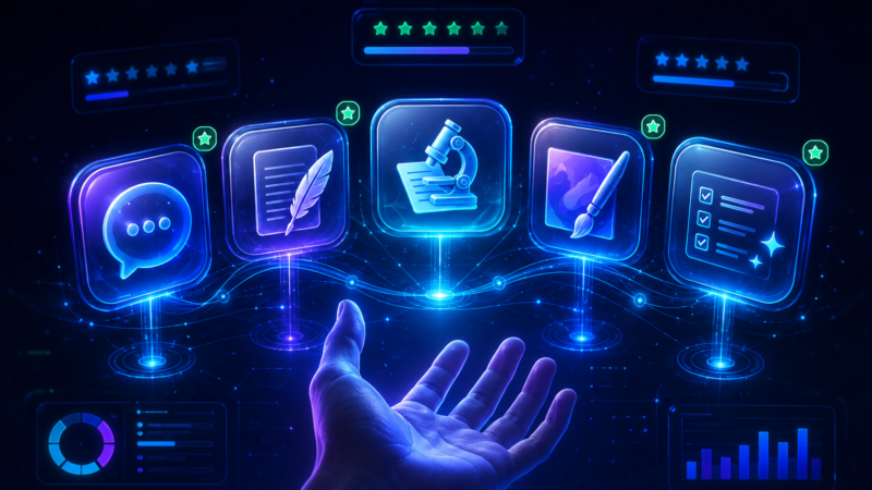best free AI tools in 2026 tested by the NexTools team. From chatbots to design tools — find the right free AI tool for your workflow.