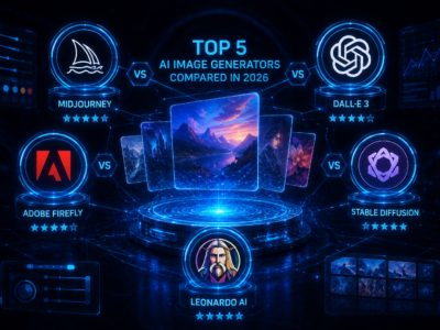 top 5 AI Image Generators Compared in 2026: Midjourney, dall-E3 , Adobe firefly, Stable deffusion, Leonardo ai,