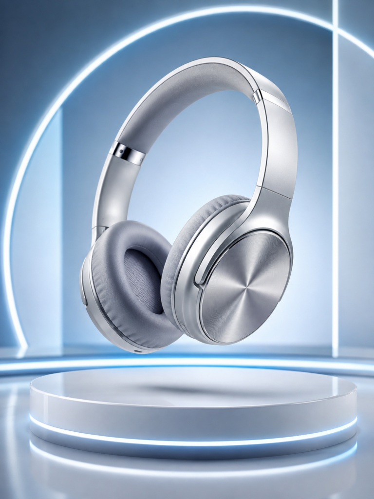 Sleek wireless headphones