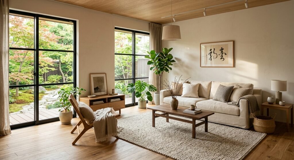 Modern Japandi living room