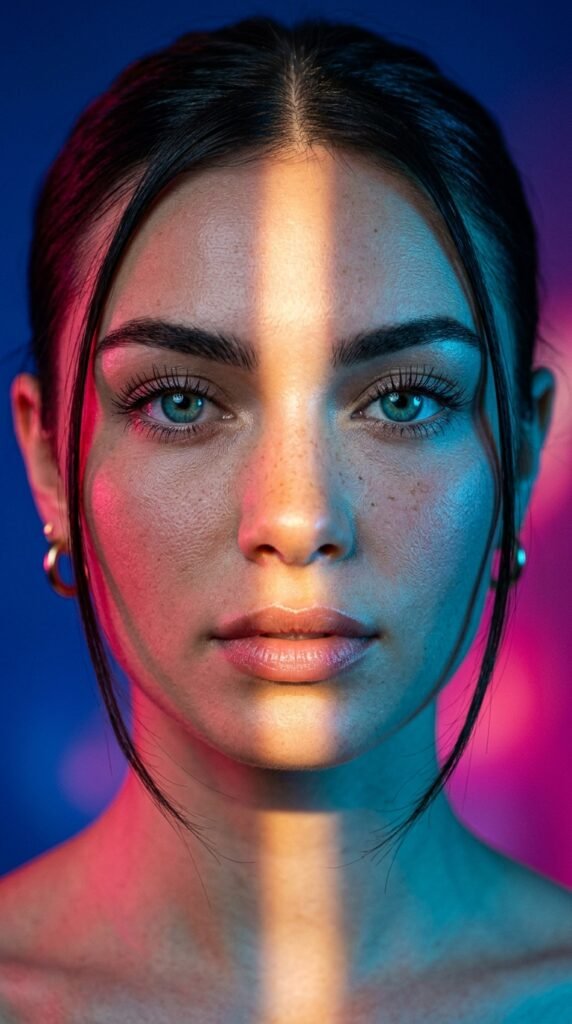 Beauty portrait of an exceptionally beautiful young woman