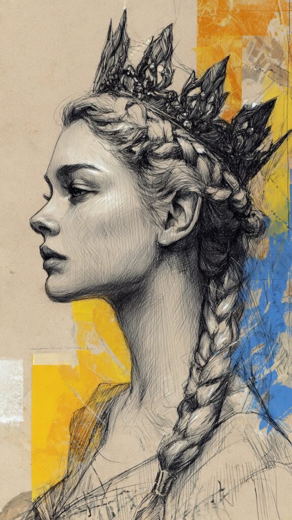 Brushstrokes of a Queen