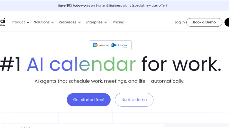 Reclaim AI smart calendar automatically scheduling tasks, meetings, habits, and focused work time