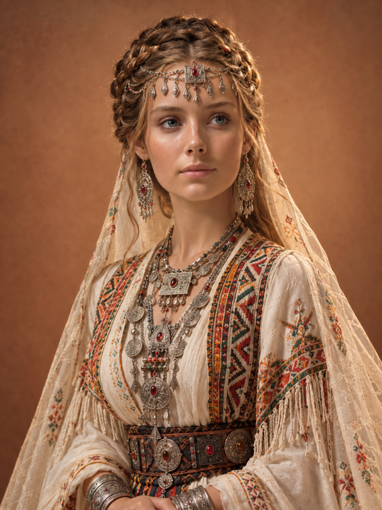 Amazigh Royal Elegance, Queen of the Kabyle.