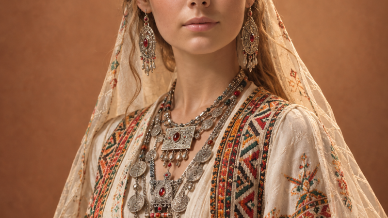 Amazigh Royal Elegance, Queen of the Kabyle.