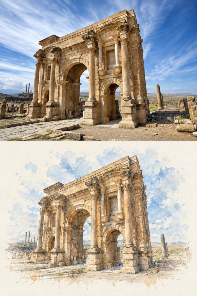 Echoes of Eternity; A Roman Legacy in Watercolor.